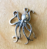 Stylized Octopus/ Large/ Silver