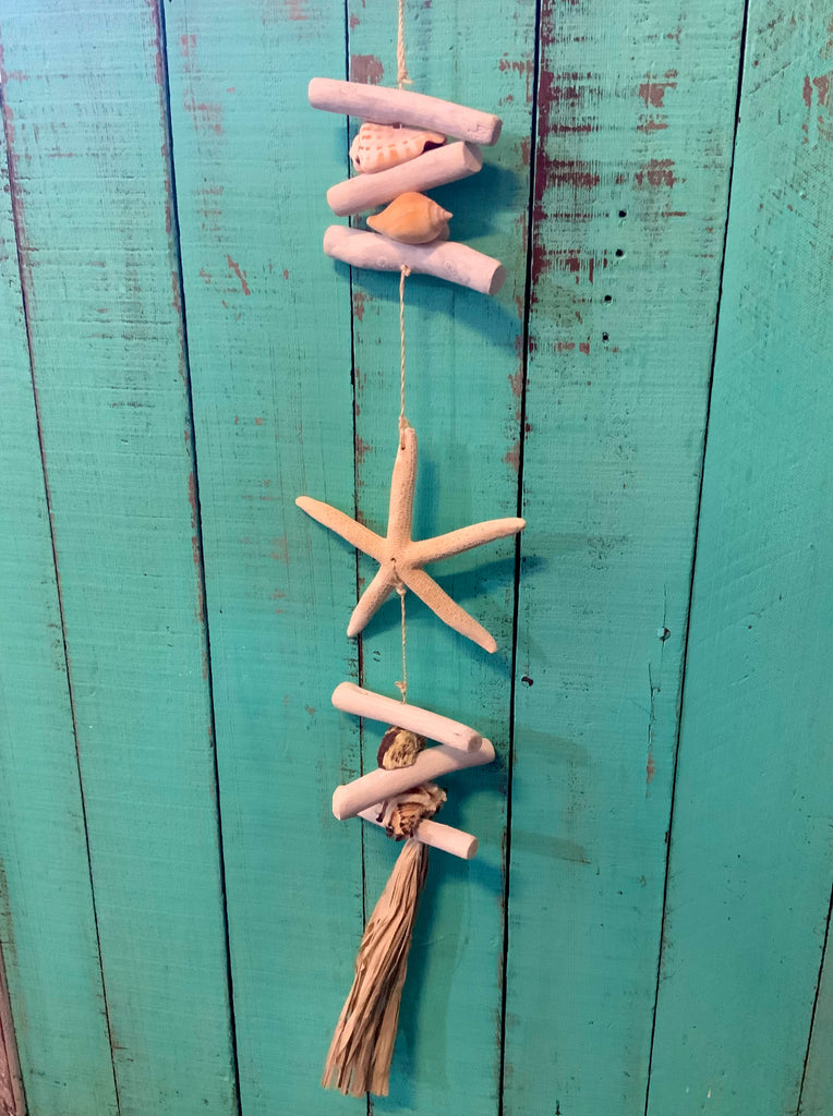 Starfish Shell Driftwood Mobile
