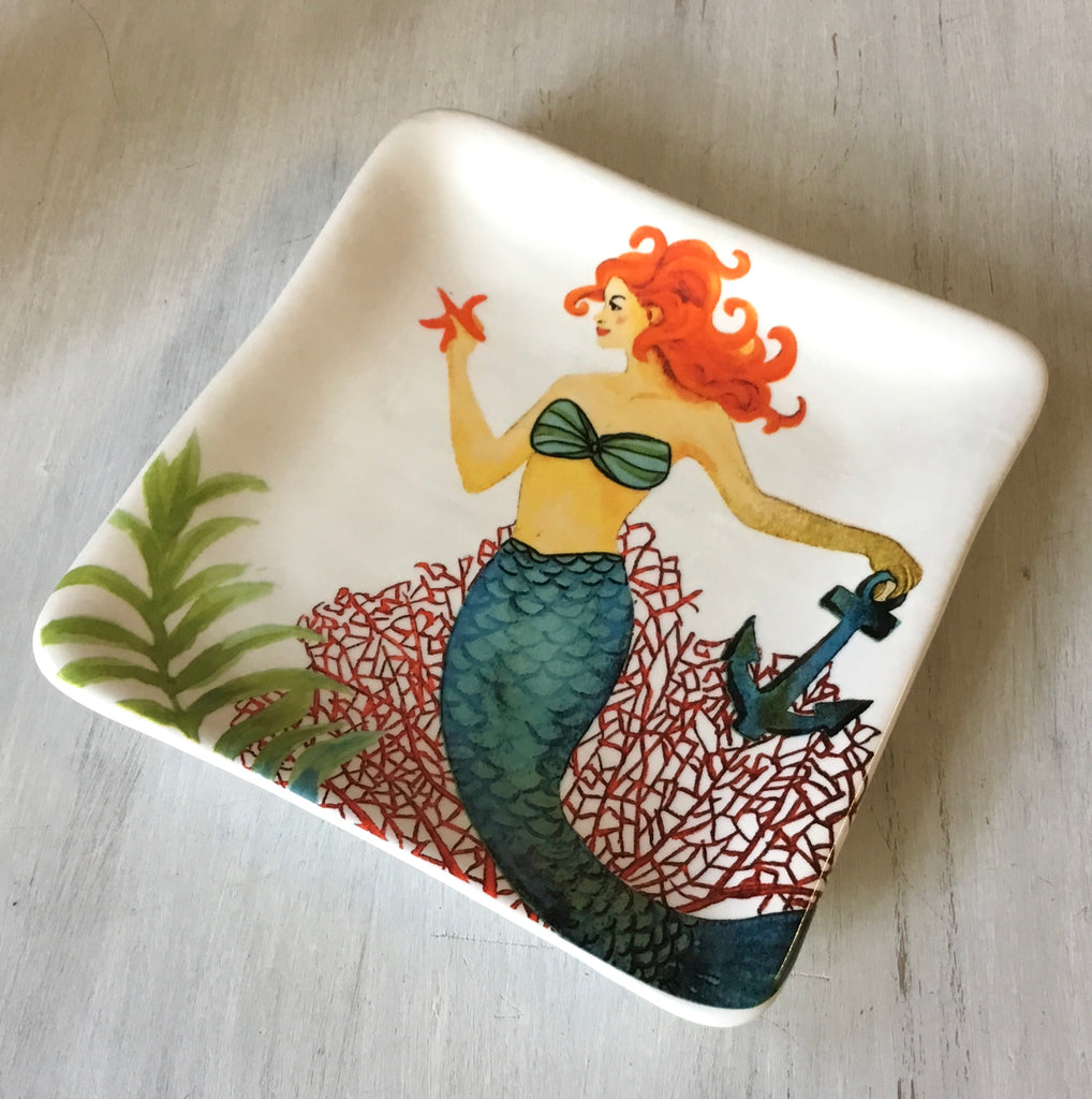 Mermaid Anchor Trinket Tray