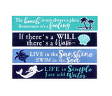 Beach Quotes Tin Sign