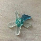 Jeweled Glass Flower Ornament