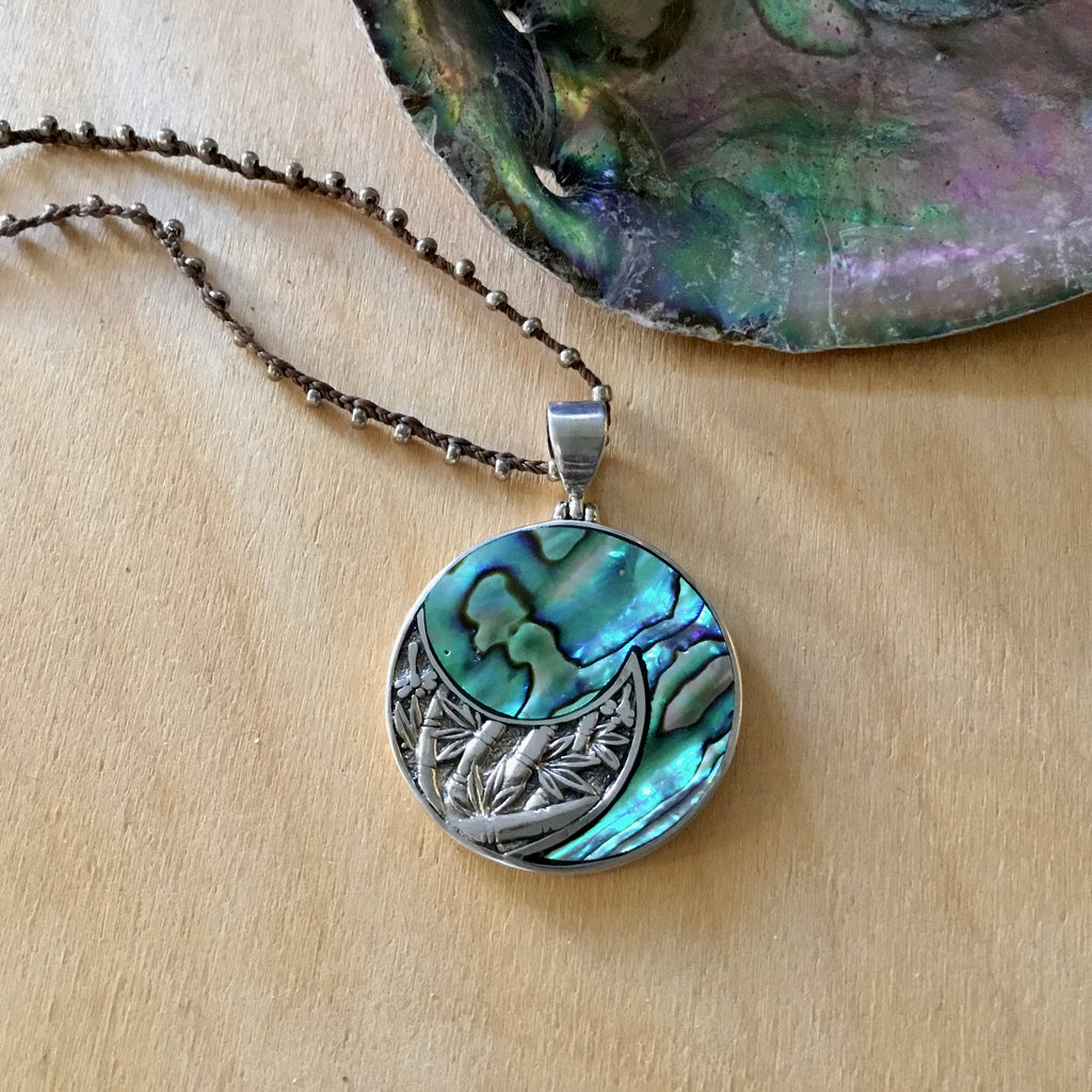 Abalone Moon Necklace
