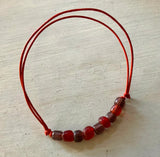 Lagoon Recycled Glass Bead Bracelet