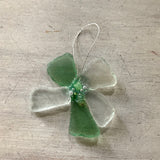 Jeweled Glass Flower Ornament
