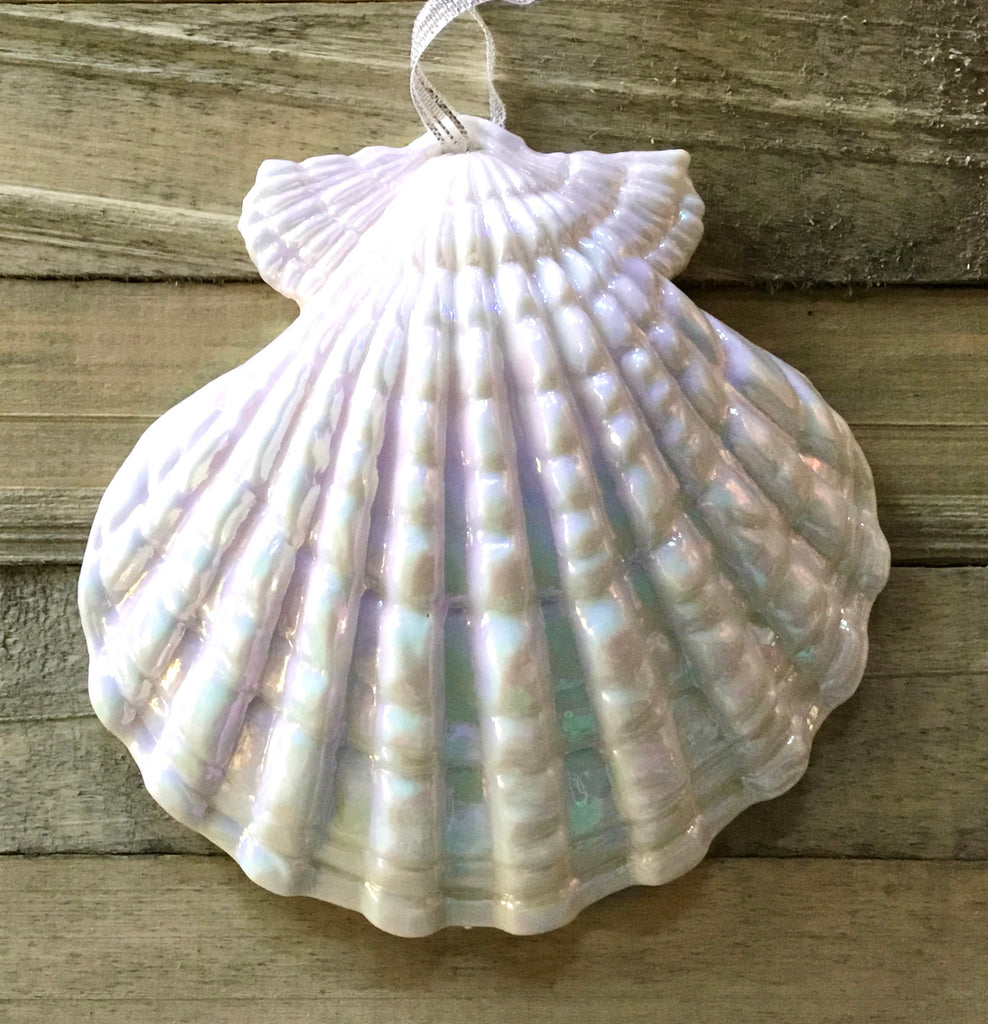 Pearl Scallop Shell Ornament