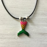 Colorful Mermaid Tail Necklace
