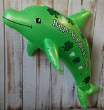 St. Patrick’s Day Blowup Dolphin