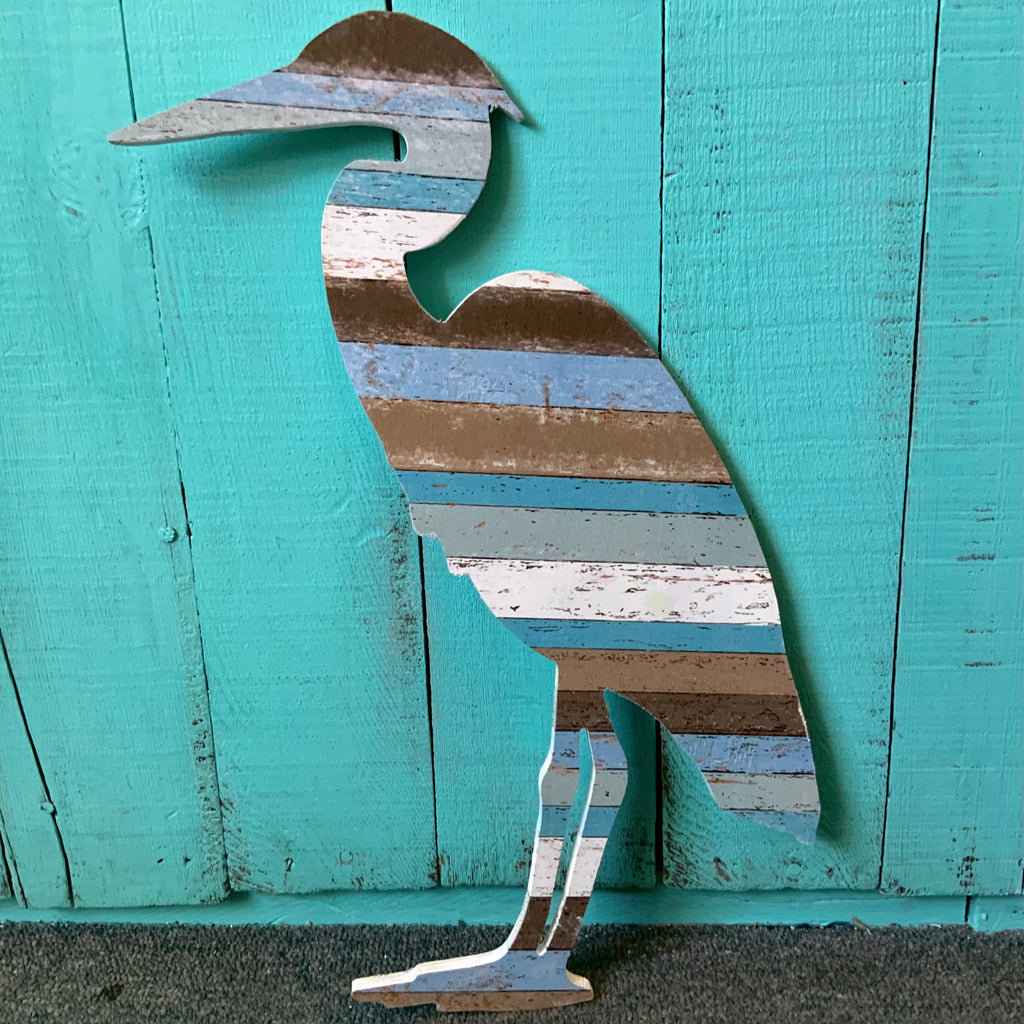 Weathered Heron Wall Art