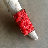 Red Flower Vintage Ring