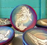 Raku Pottery Decor Plate