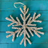Snowflake Beaded Ornament