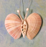 Butterfly Seashell Ornament