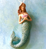 Bashful Beauty Mermaid Ornament