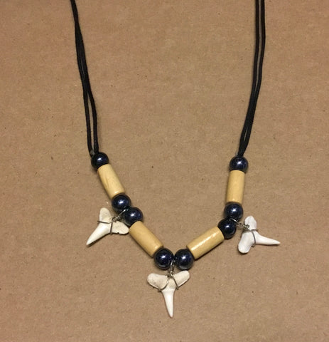 Shark Tooth Trio Necklace