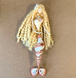 Dancing Mermaid Spiral Shell Ornament