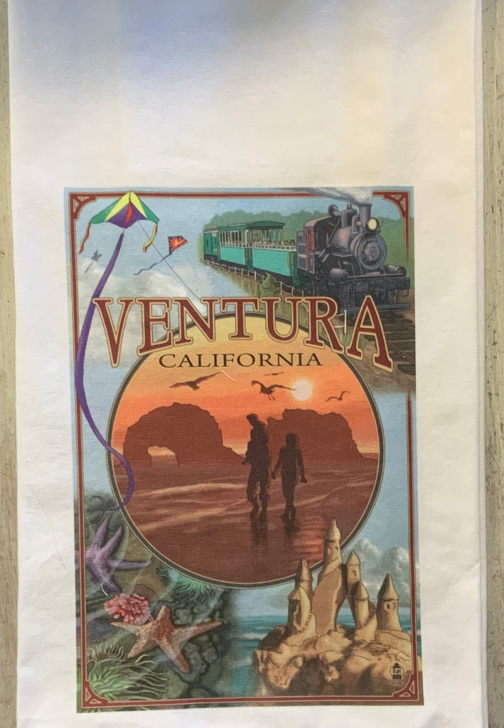 Channel Islands Montage Tea Towel