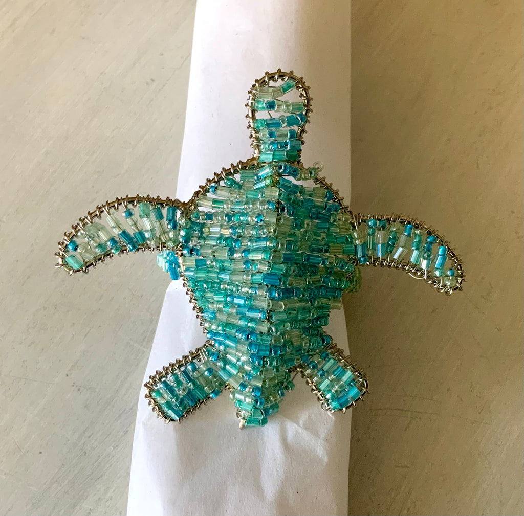 Sea Life Beaded Napkin Rings