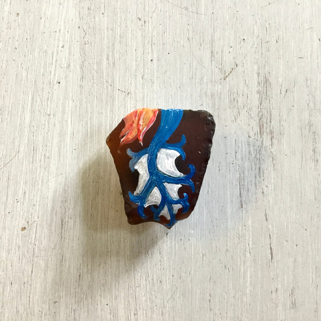 Painted Sea Glass Magnets