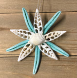 Starfish Shell Star Ornament