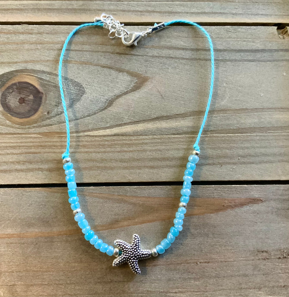 Starfish Seed Bead Anklet