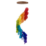 Rainbow Cascade Capiz Windchime