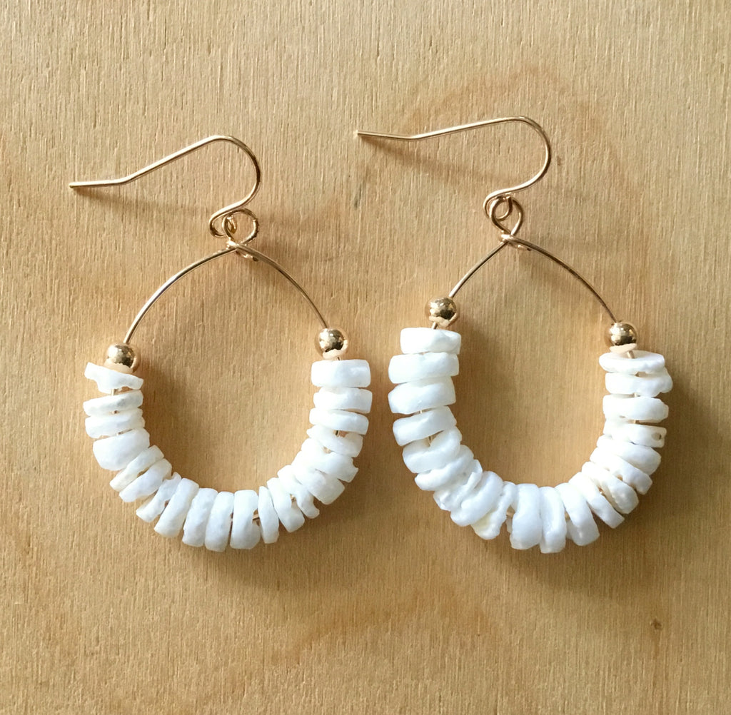 Clamshell Hoop Earrings