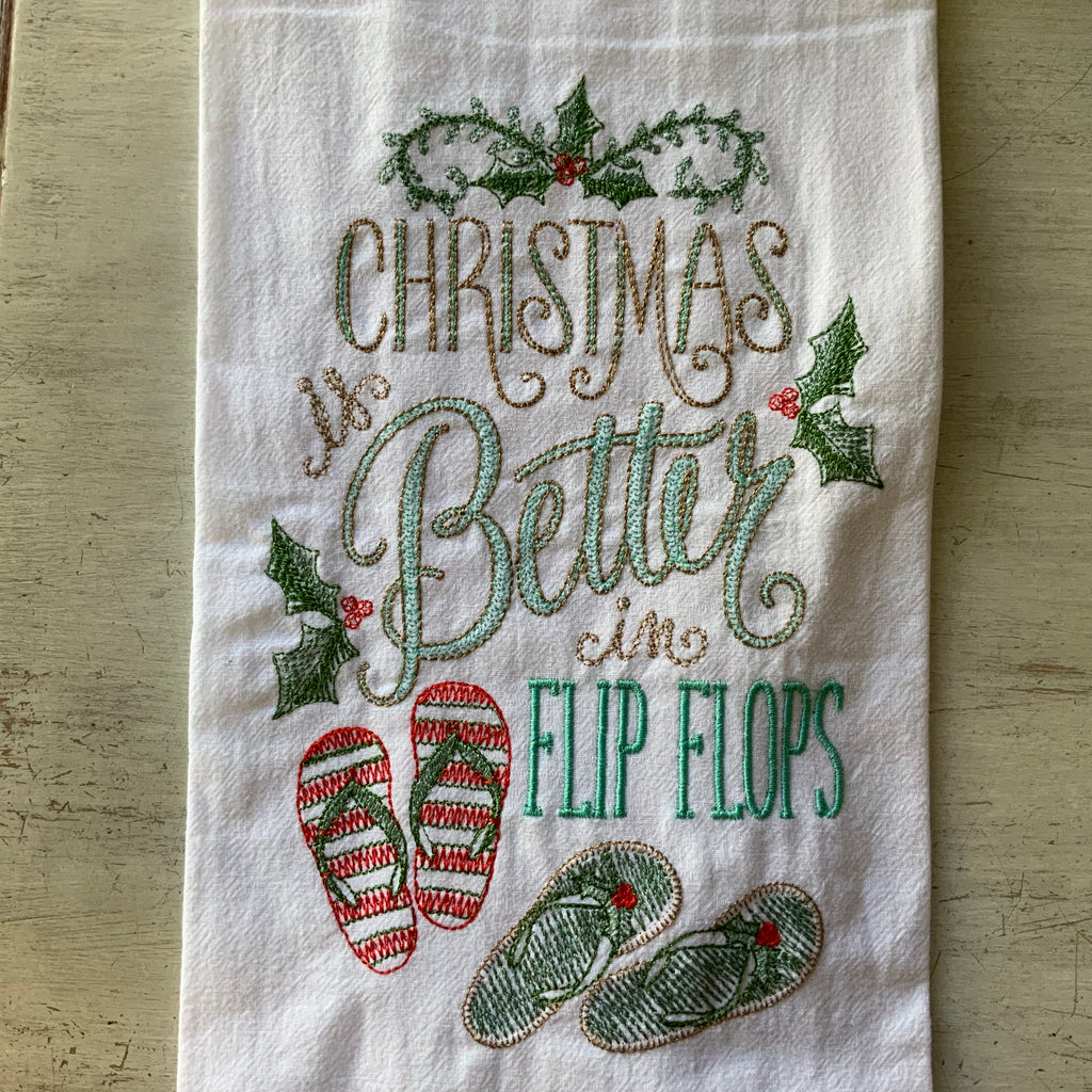 Christmas Flour Sack Towel