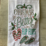 Christmas Flour Sack Towel
