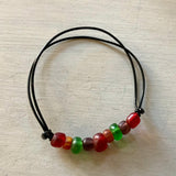 Lagoon Recycled Glass Bead Bracelet