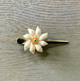 Seashell Flower Hair Pinch Clip