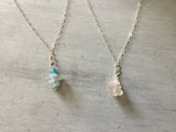 CA Sea Glass Pebble Necklace