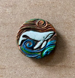 Raku Medallion Magnet