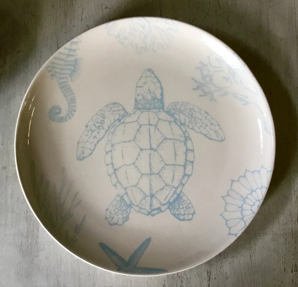 Soft Ocean Sea Life Plate