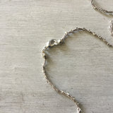 Abalone Whale Tail Charm Necklace