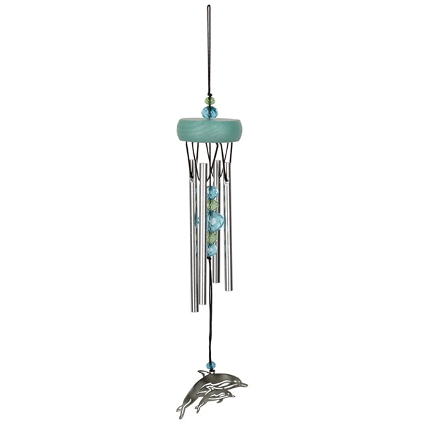 Dolphin Beaded Metal Windchime