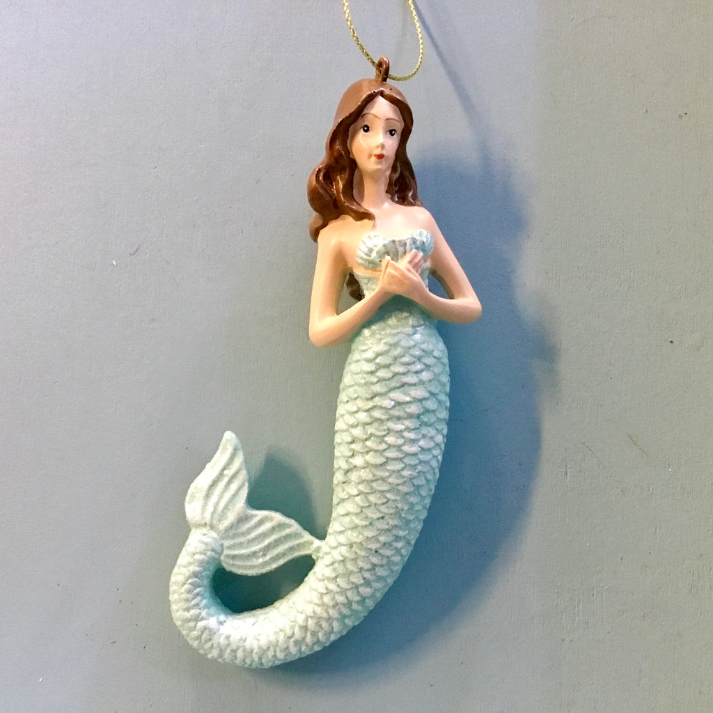 Bashful Beauty Mermaid Ornament
