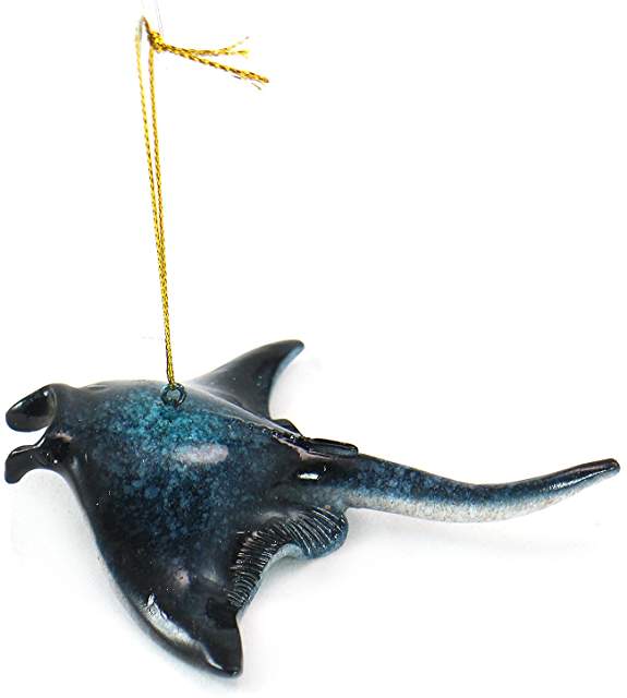 Blue Stingray Ornament