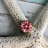 Red Flower Vintage Ring
