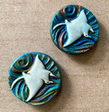 Raku Medallion Magnet