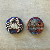 Raku Medallion Magnet