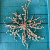 Snowflake Beaded Ornament