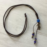 Blue Mermaid Silk Necklace