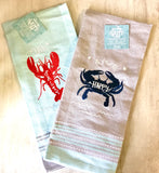 Salty Happy Crustacean Tea Towel