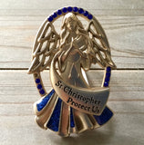 St. Christopher Angel Visor Clip