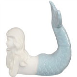 Blue Fin Mermaid Porcelain  Figurine