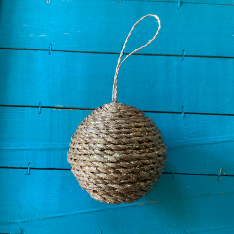 Abaca Bulb Ornament