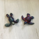 Raku Pottery Mini Turtles