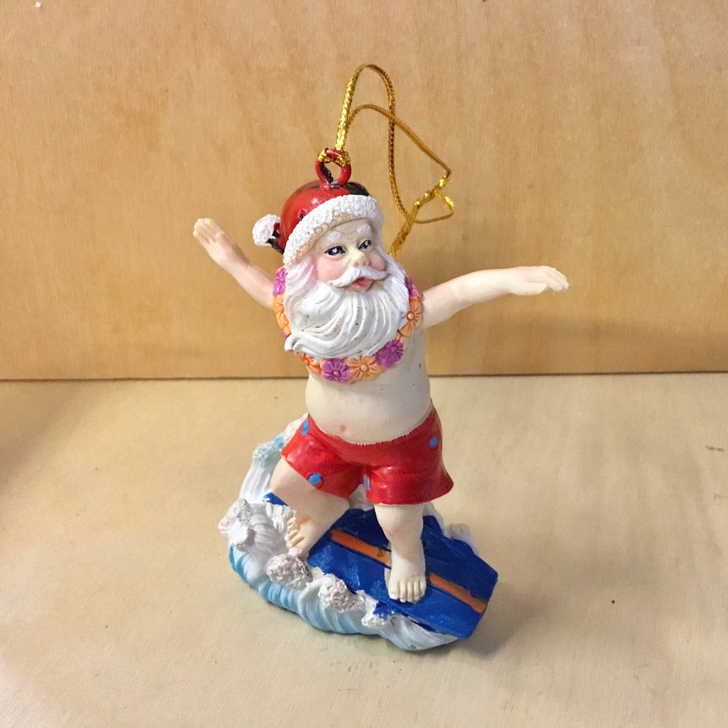 Vacation Santa Ornament