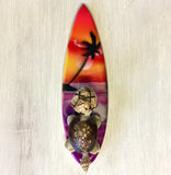 Airbrushed Surfing Turtle