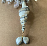 Dancing Mermaid Spiral Shell Ornament
